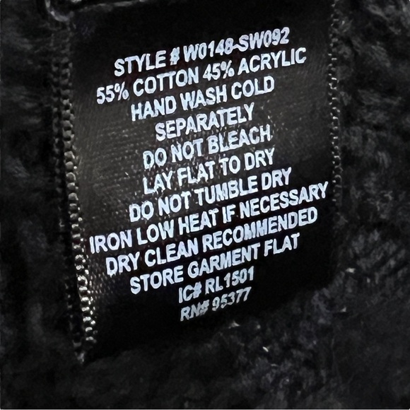 SANCTUARY Open Stitch Crewneck Black Sweater, Size Medium - Picture 13 of 14